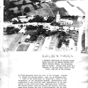 Aerial view of Guilden Morden and Introduction p1